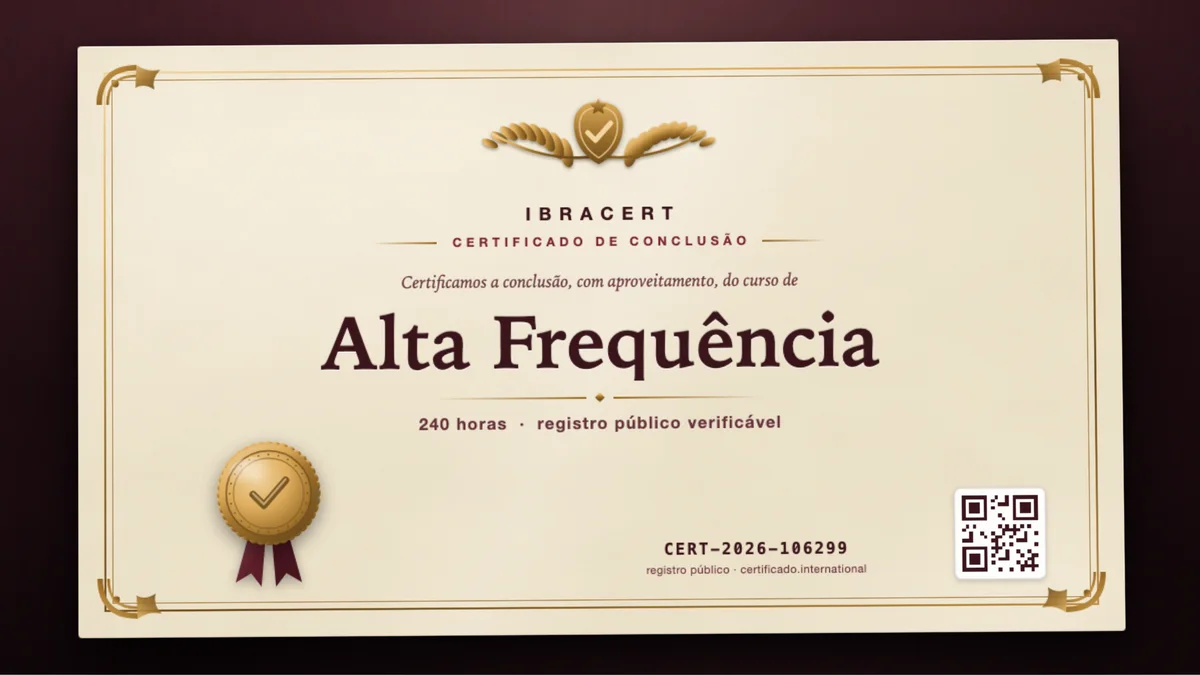 Capa do curso Alta Frequência