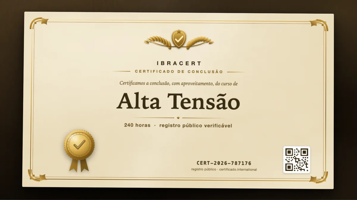 Capa do curso Alta Tensão