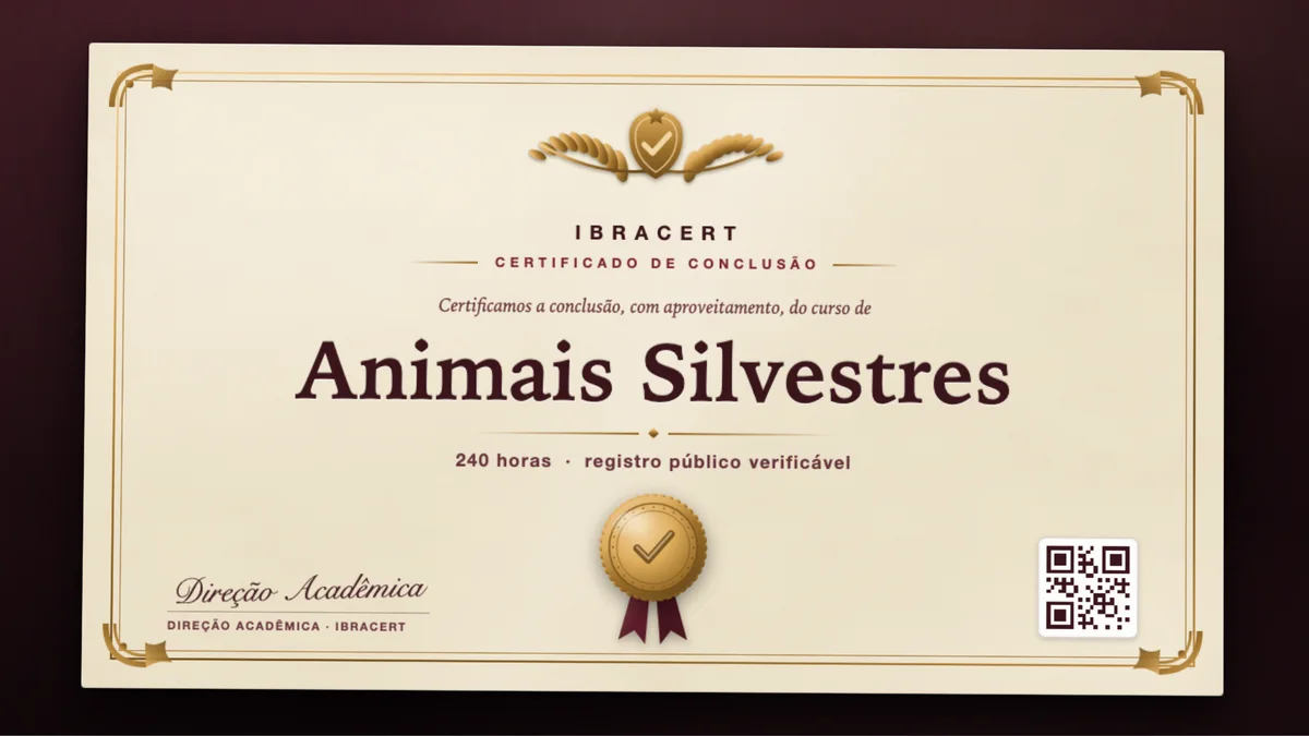 Capa do curso Animais Silvestres