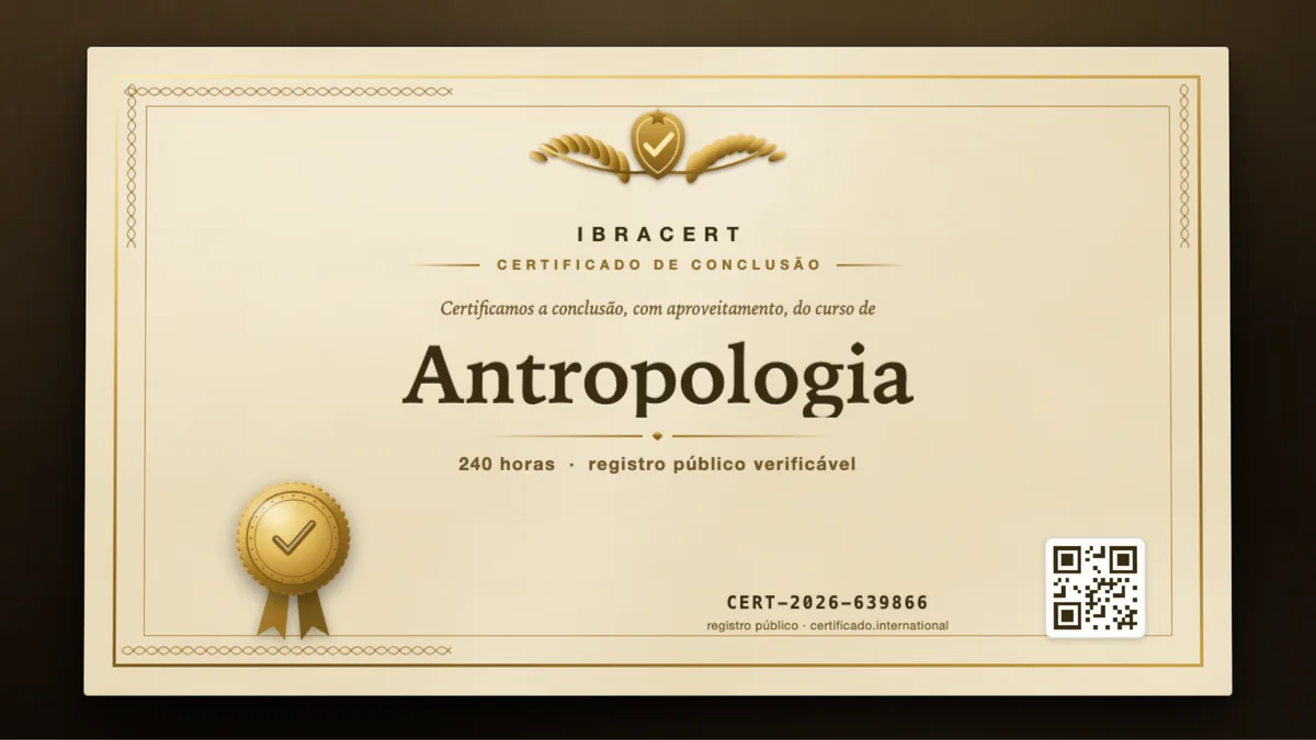 Capa do curso Antropologia