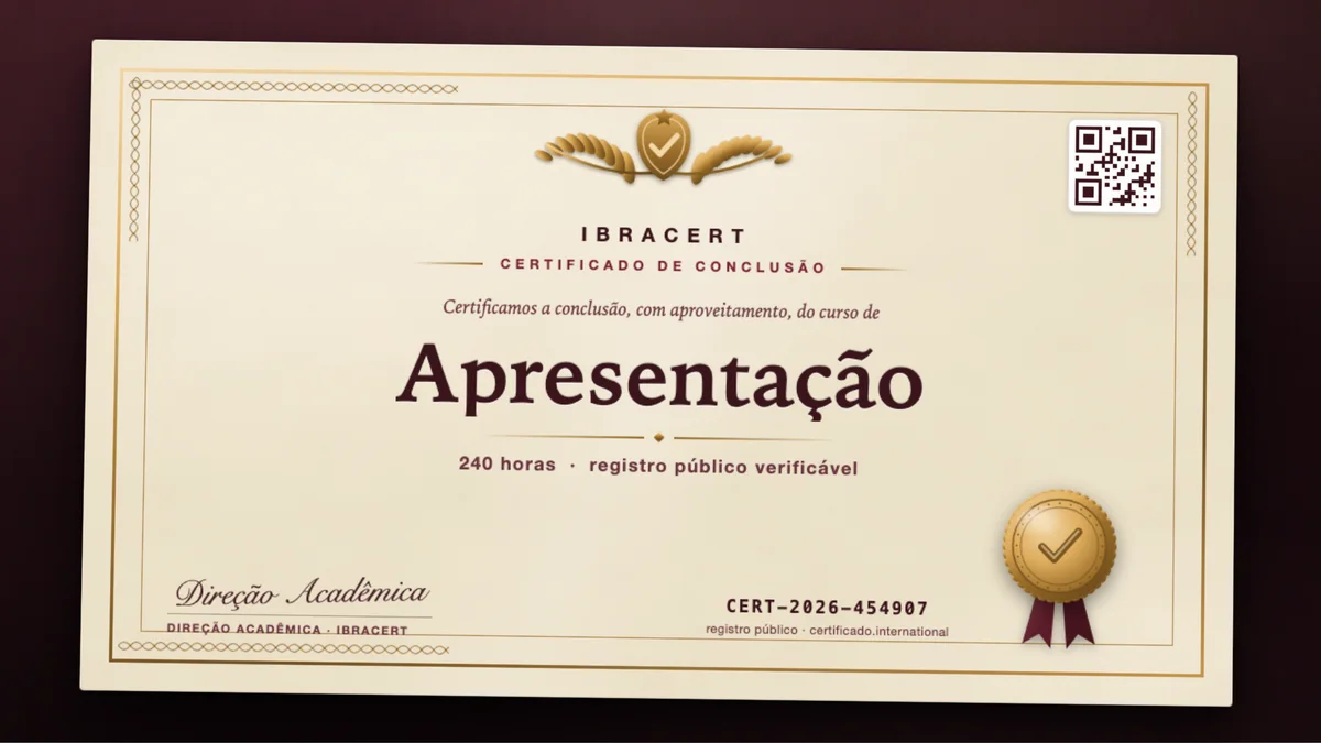 Capa do curso Apresentação