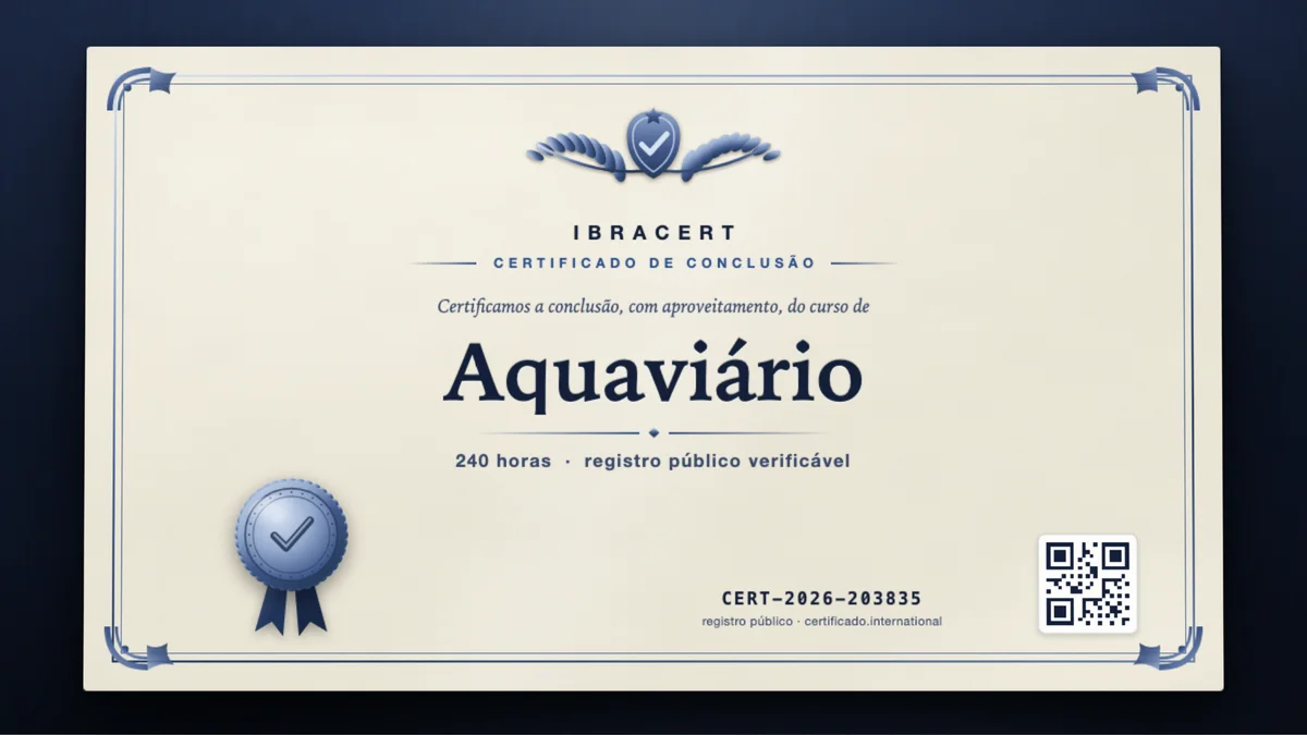 Capa do curso Aquaviários