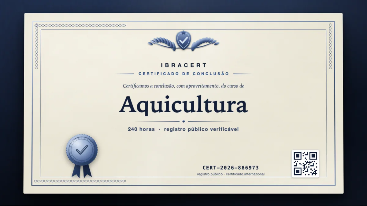 Capa do curso Aquicultura