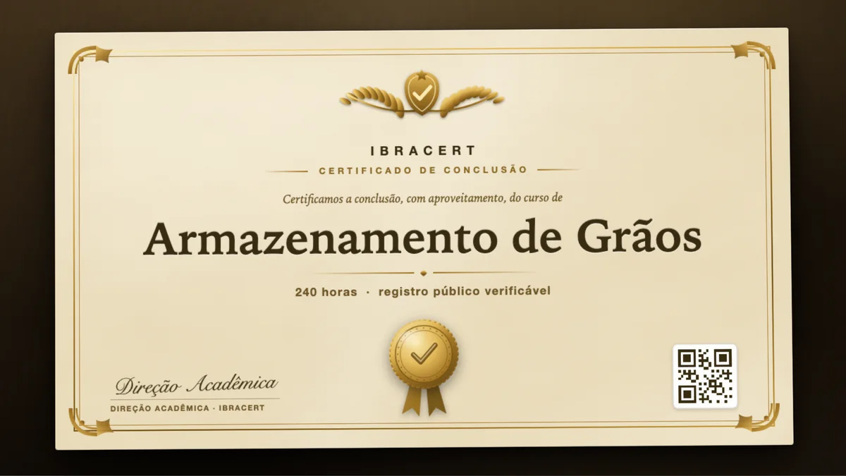 Capa do curso Armazenamento de Grãos