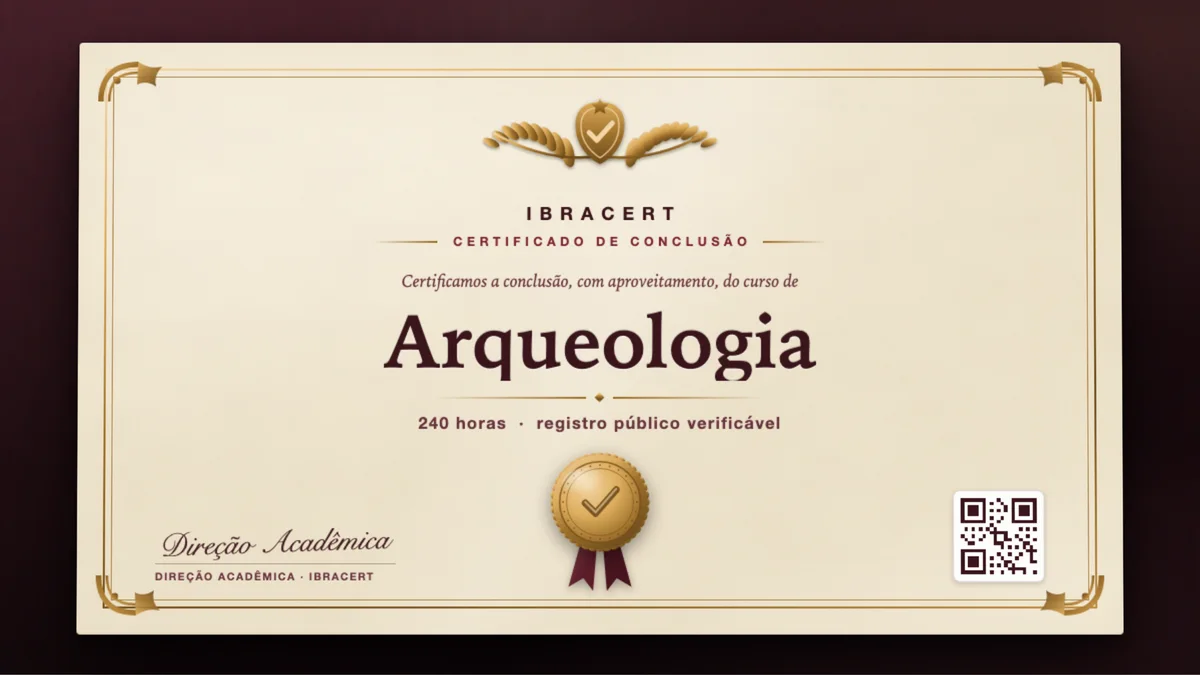 Capa do curso Arqueologia