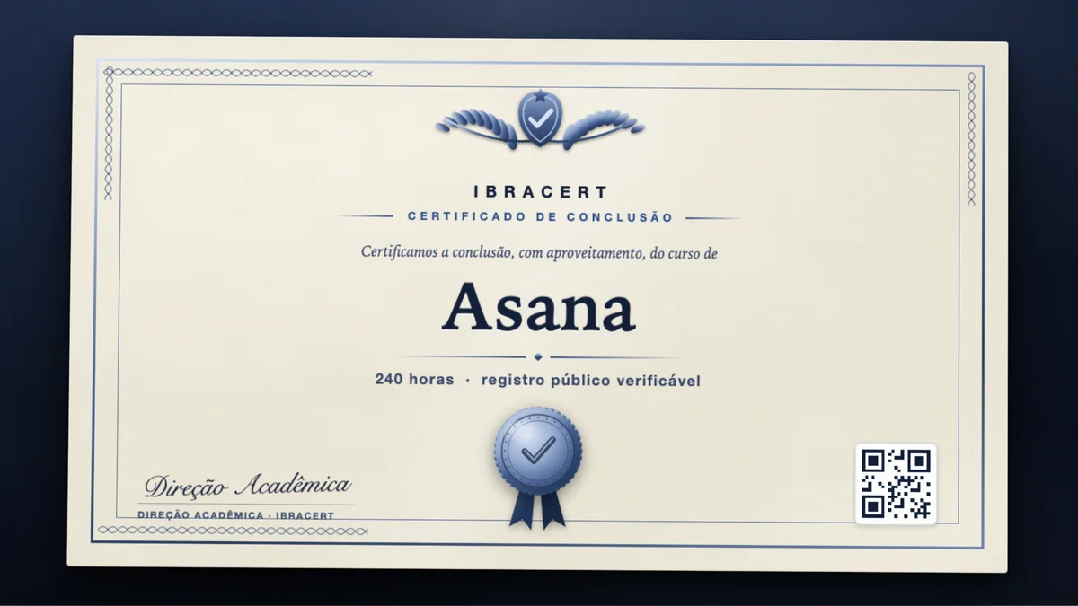 Capa do curso Asana