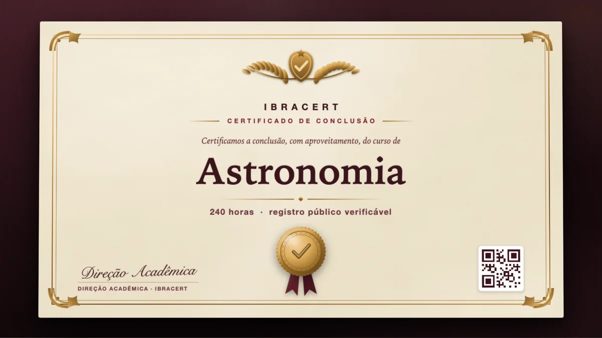 Capa do curso Astronomia