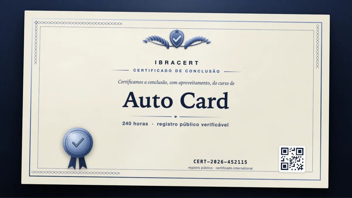 Capa do curso Auto Card
