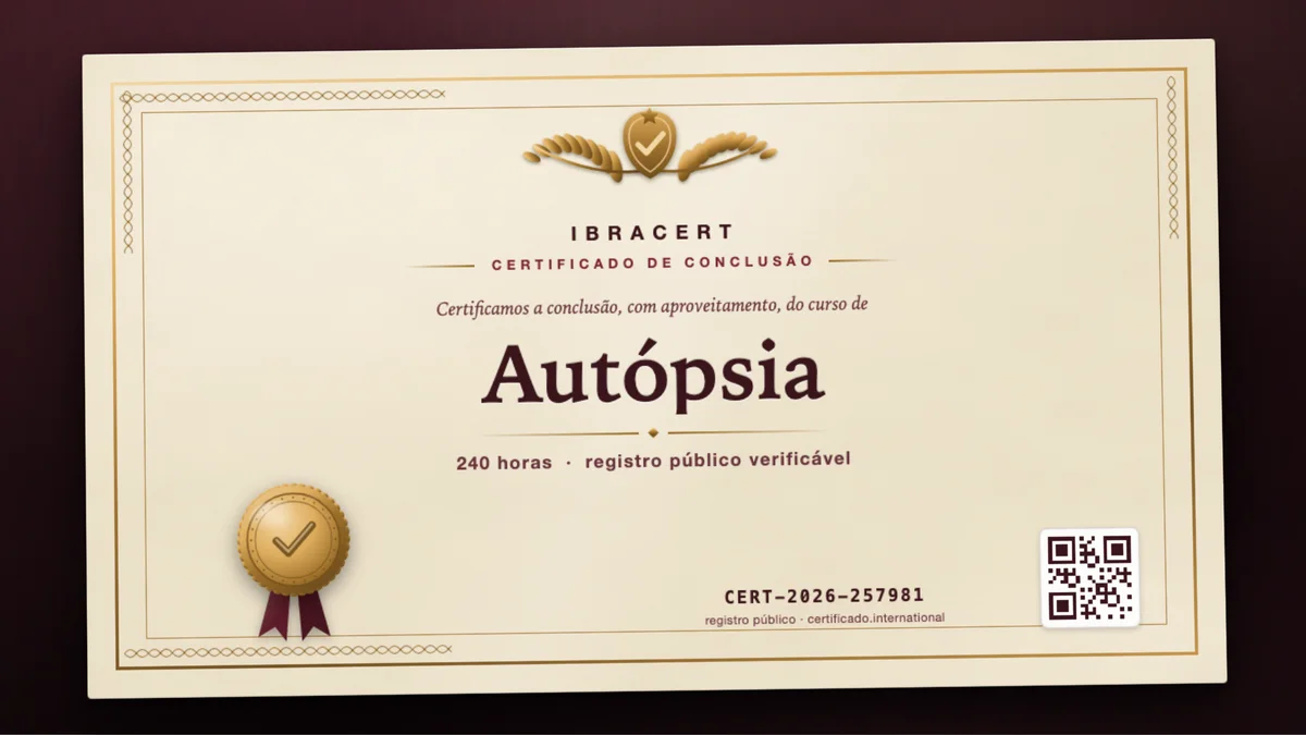 Capa do curso Autópsia