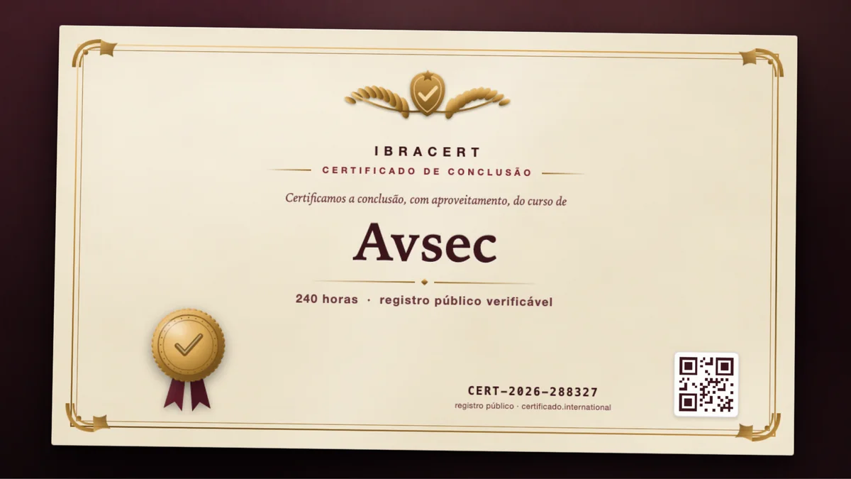 Capa do curso Avsec