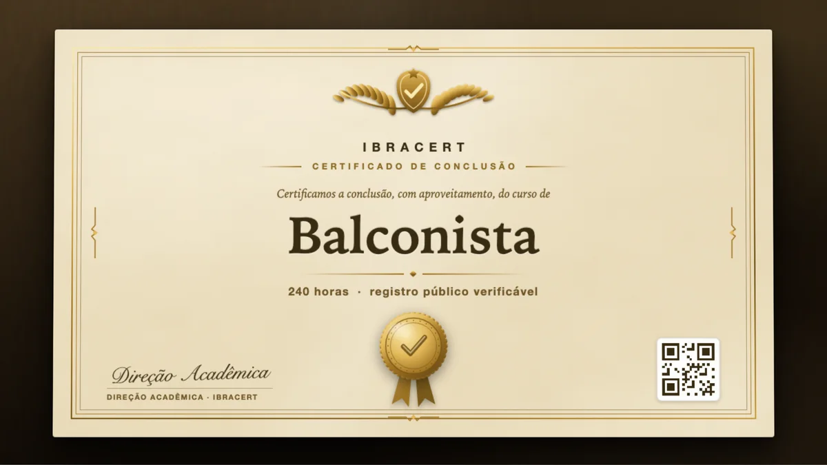 Capa do curso Balconista