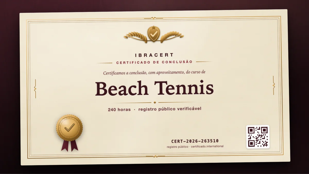 Capa do curso Beach Tennis