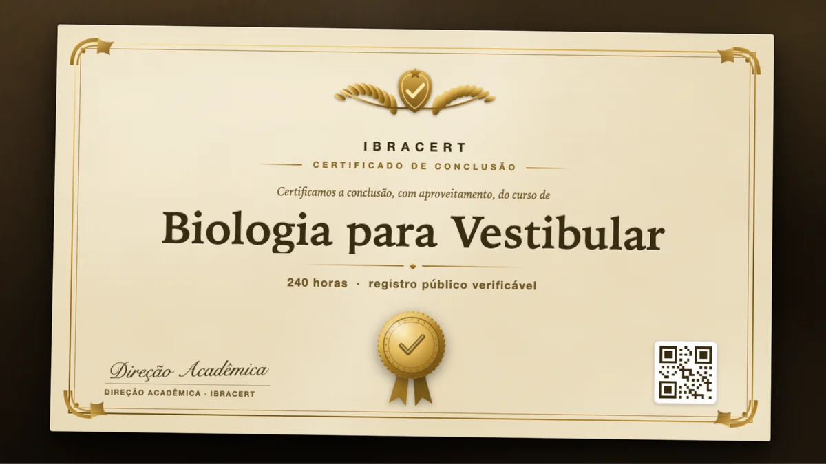 Capa do curso Biologia para Vestibular