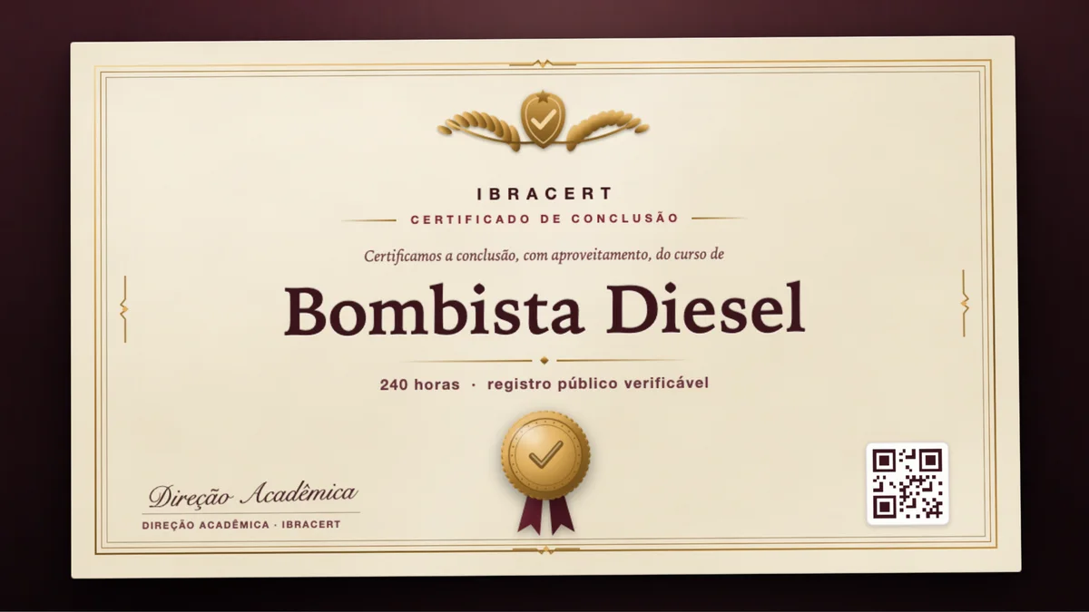 Capa do curso Bombista Diesel