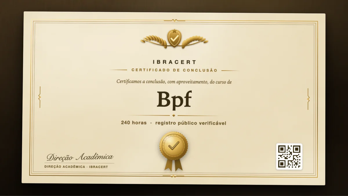 Capa do curso Bpf
