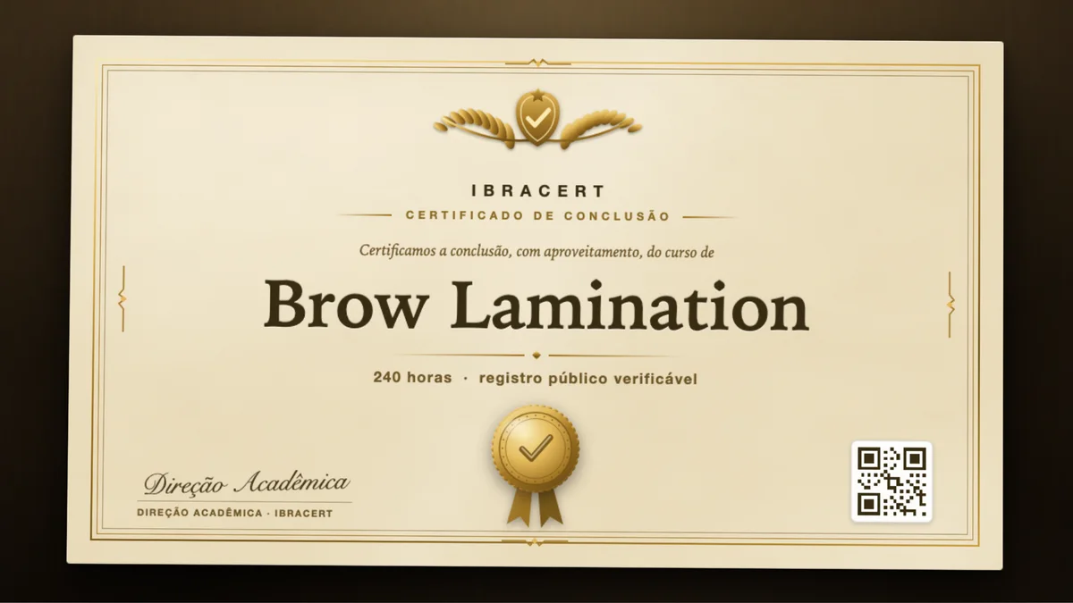 Capa do curso Brow Lamination