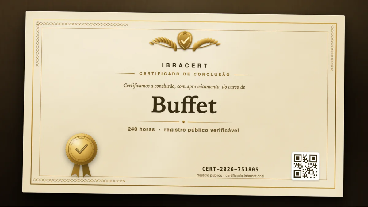 Capa do curso Buffet