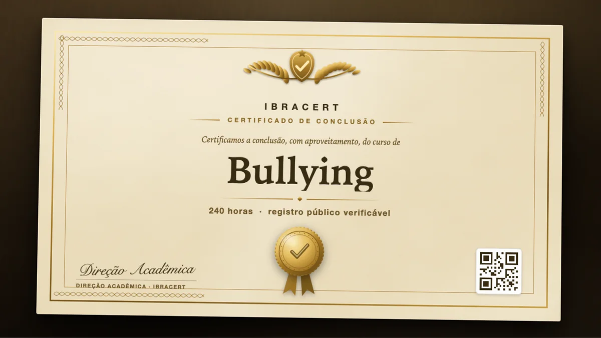 Capa do curso Bullying