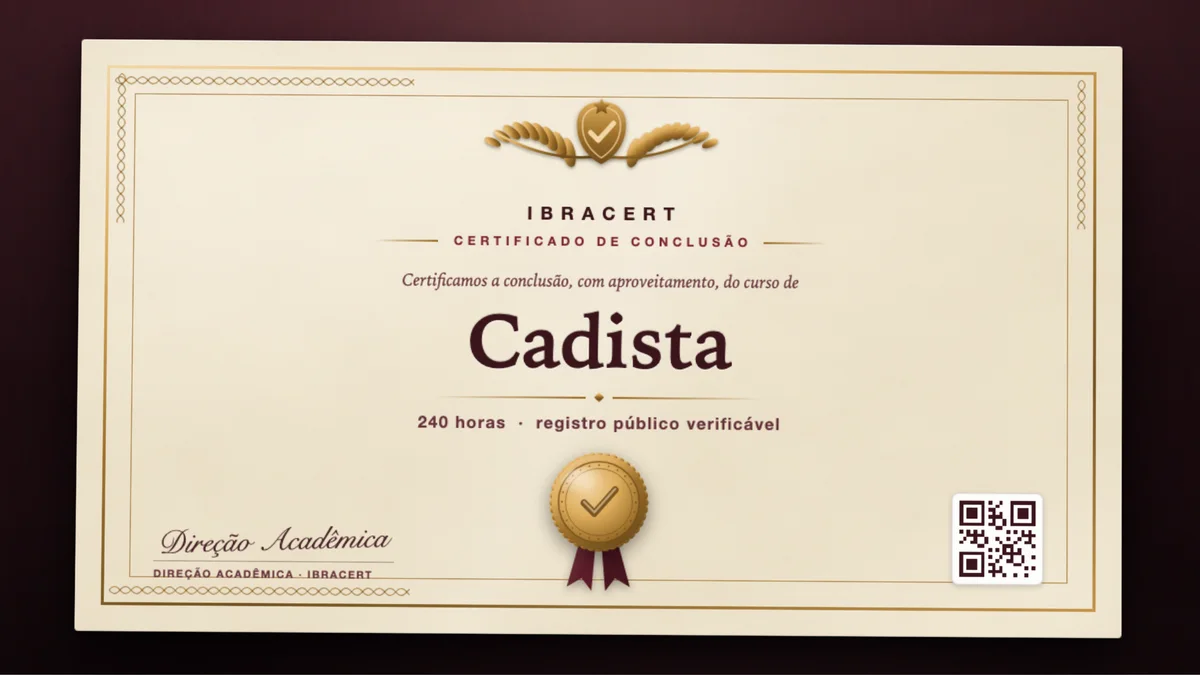 Capa do curso Cadista