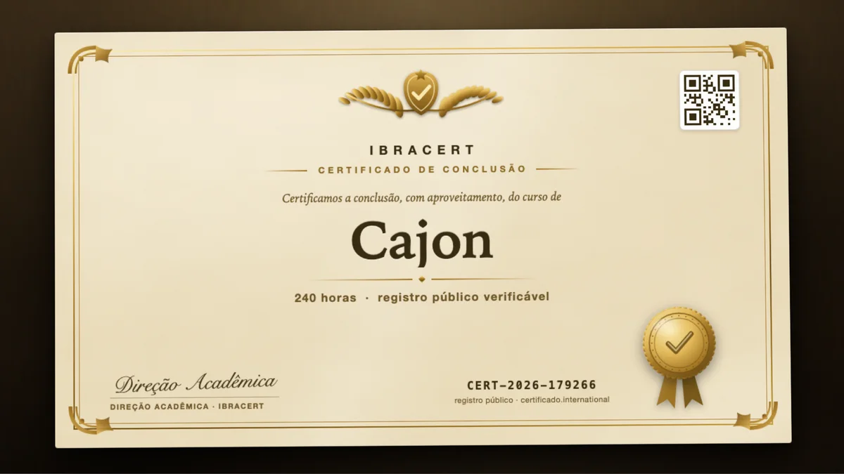 Capa do curso Cajon