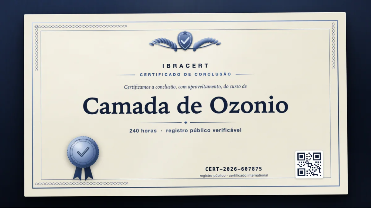 Capa do curso Camada de Ozonio