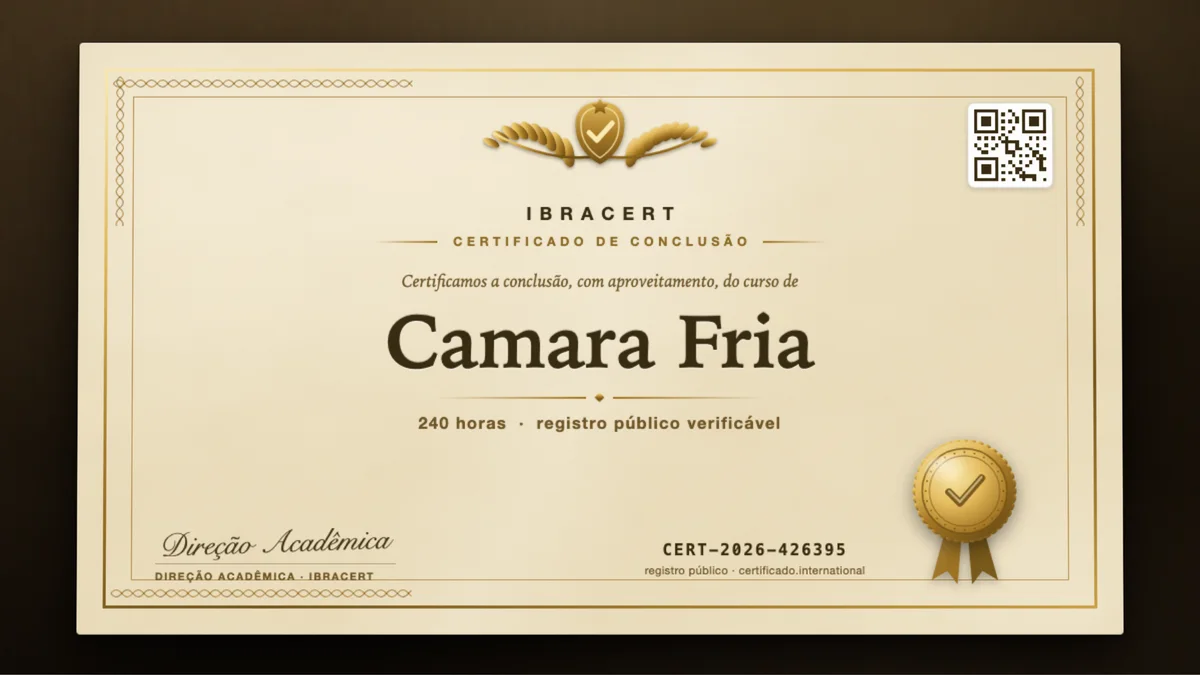 Capa do curso Camara Fria