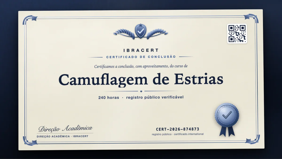 Capa do curso Camuflagem de Estrias