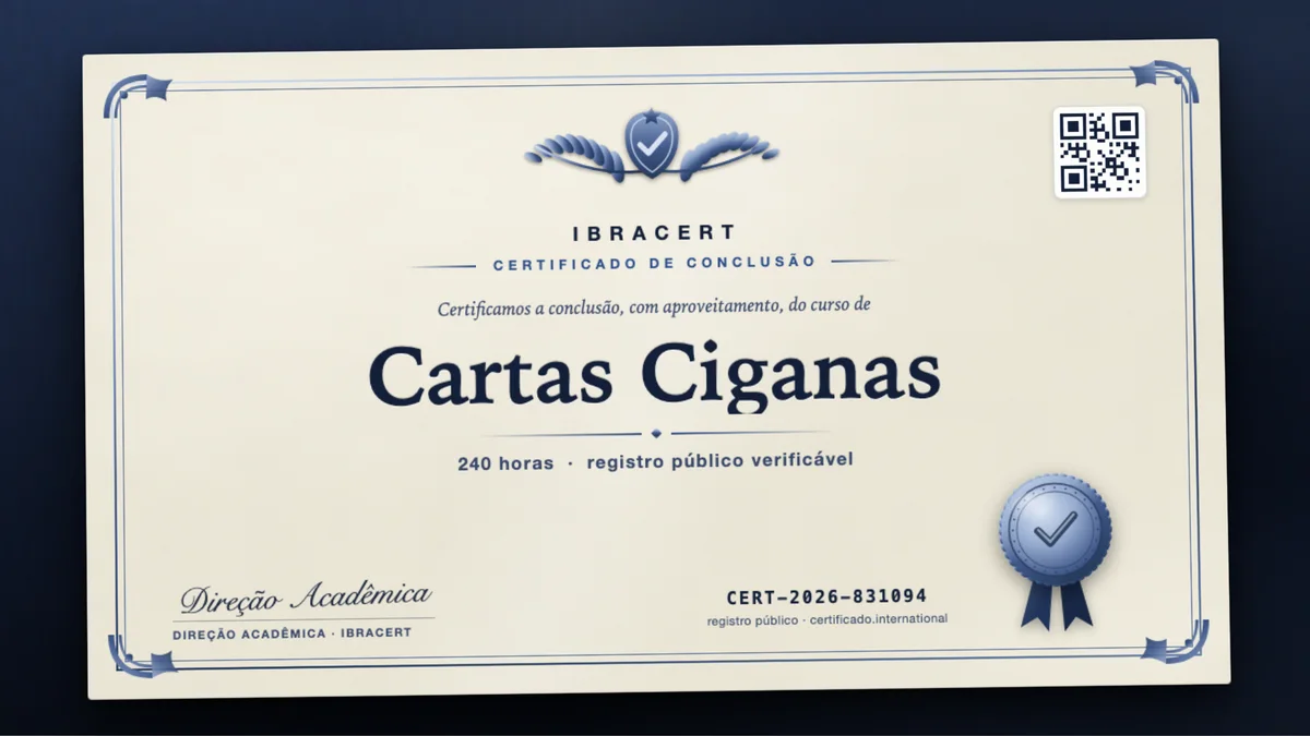Capa do curso Cartas Ciganas