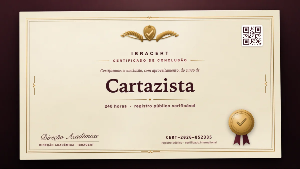 Capa do curso Cartazista