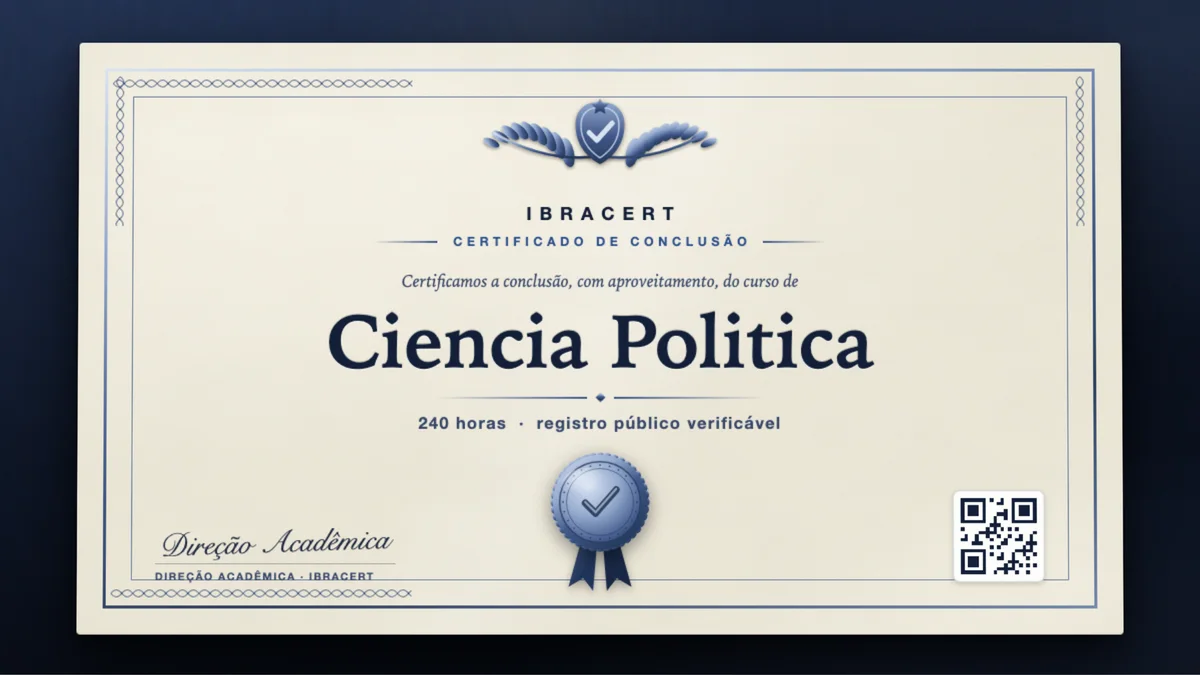 Capa do curso Ciencia Politica