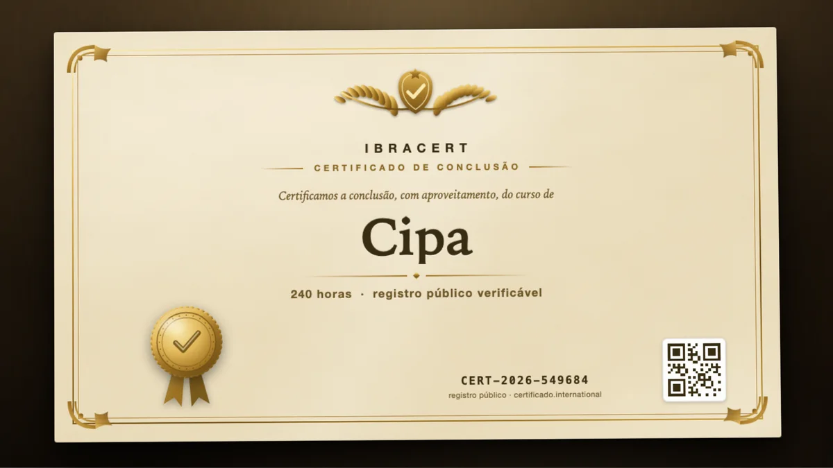 Capa do curso Cipa