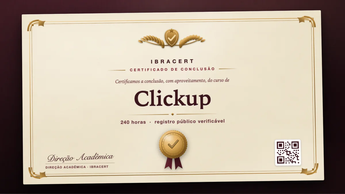 Capa do curso Clickup