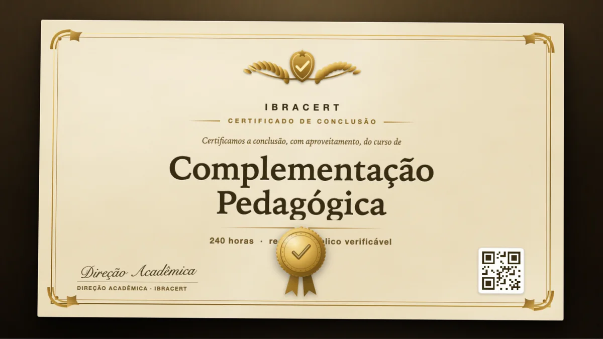 Capa do curso Complementação Pedagógica