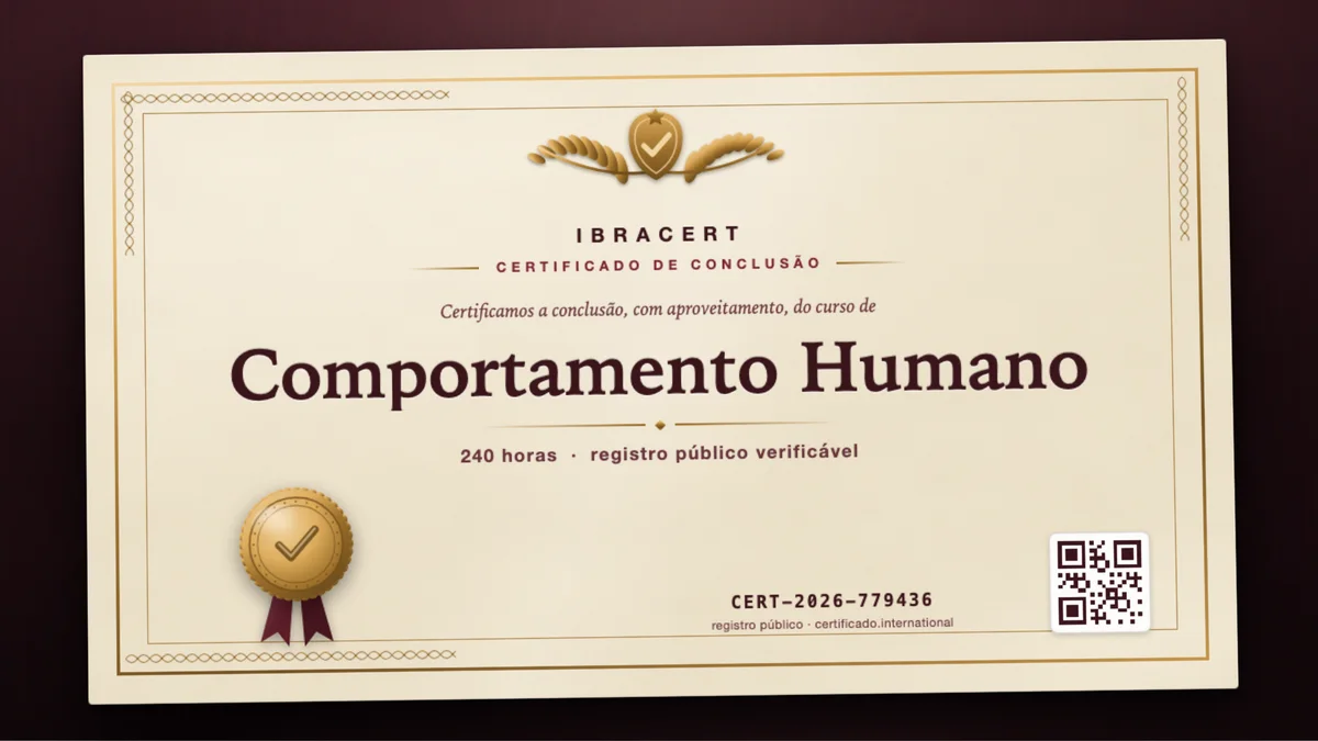 Capa do curso Comportamento Humano