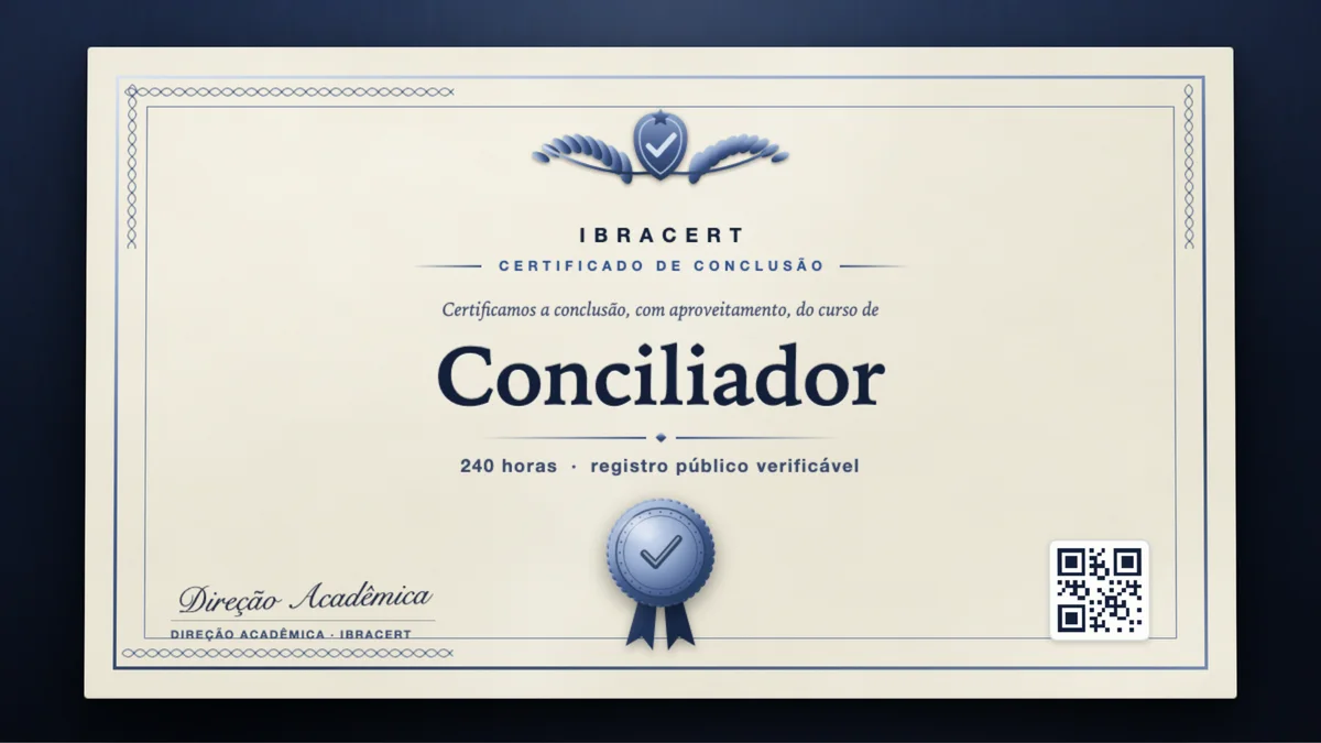 Capa do curso Conciliador
