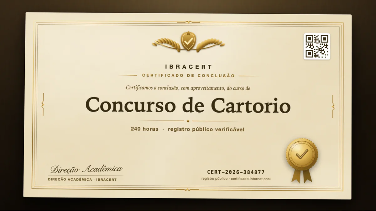 Capa do curso Concurso de Cartorio