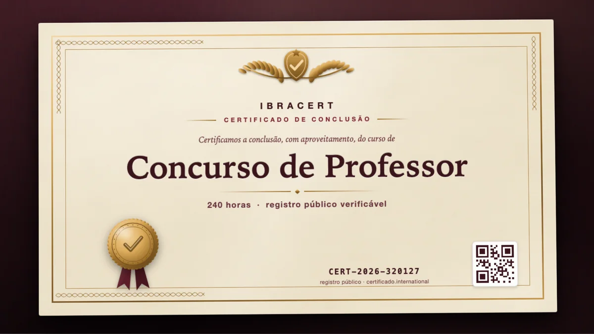 Capa do curso Concurso de Professor
