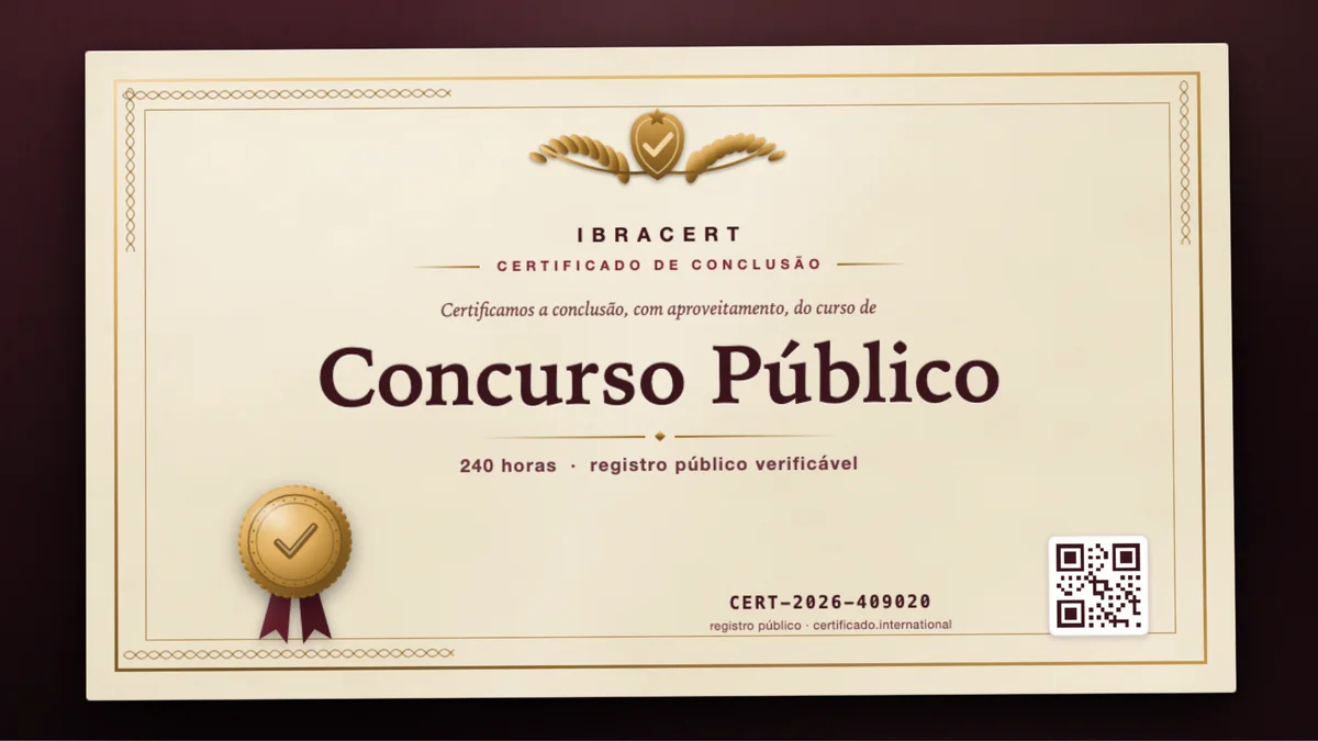 Capa do curso Concurso Público