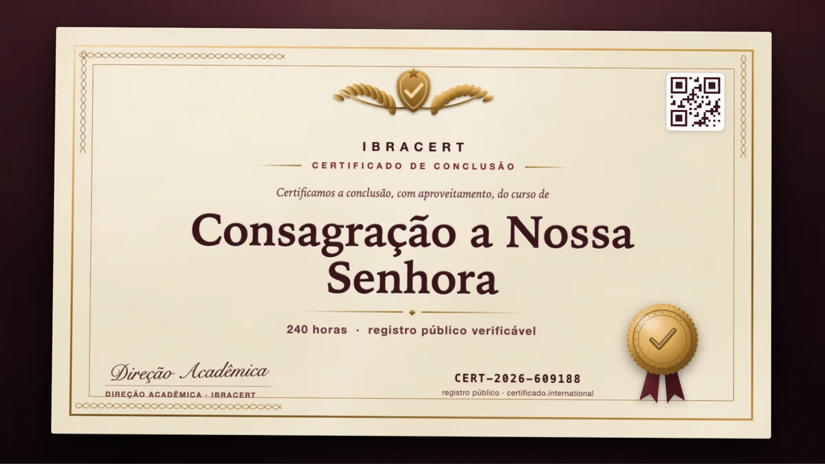 Capa do curso Consagração a Nossa Senhora
