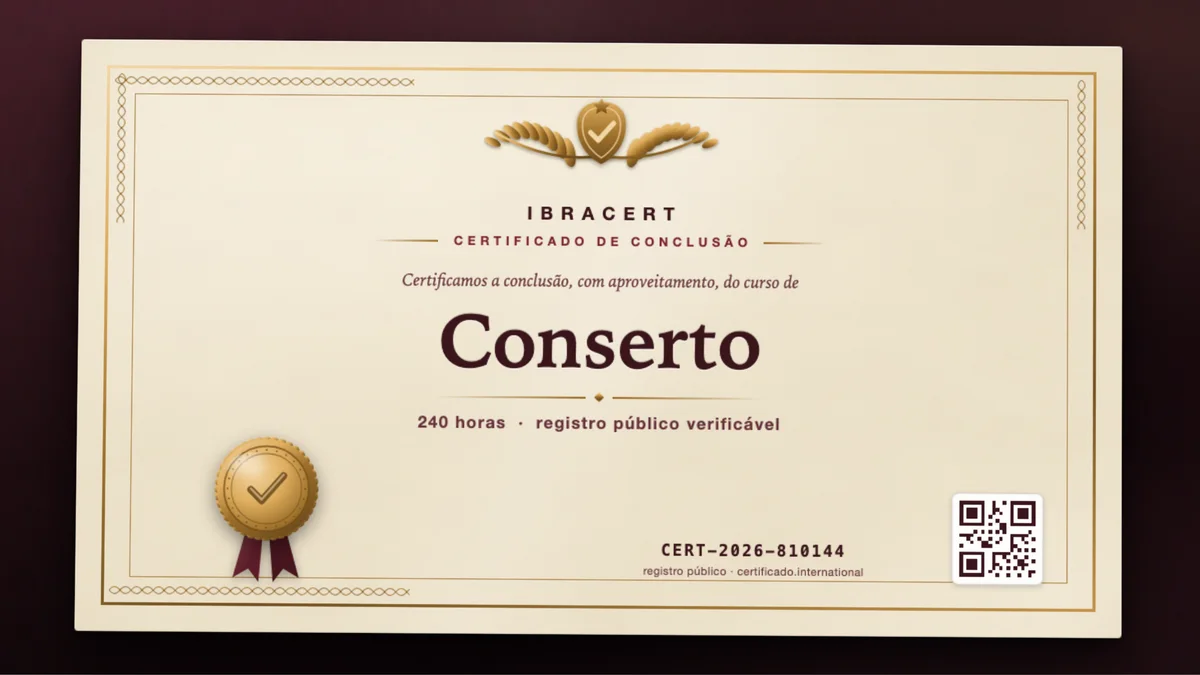 Capa do curso Conserto