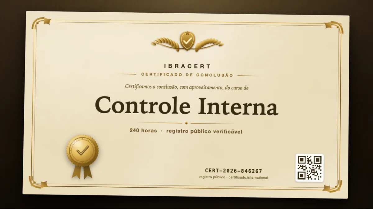 Capa do curso Controle Interna