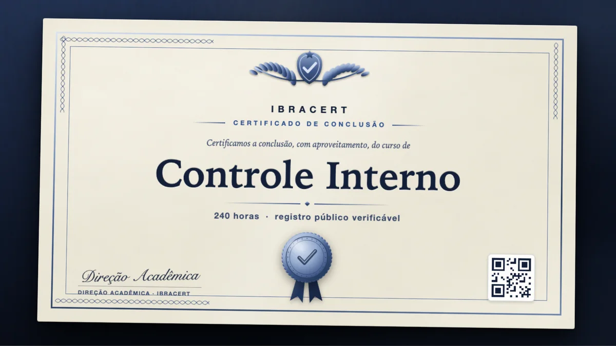 Capa do curso Controles Internos