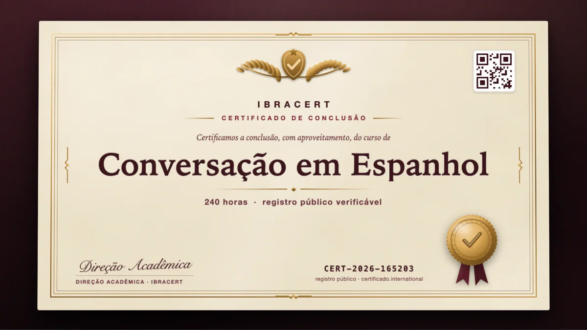 Capa do curso Conversação em Espanhol