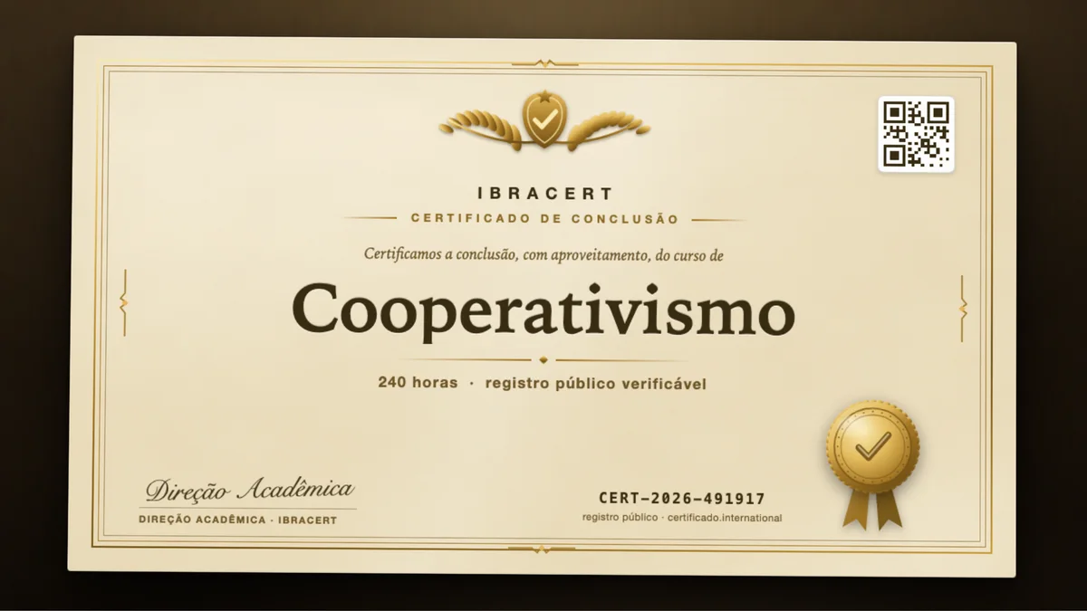 Capa do curso Cooperativismo