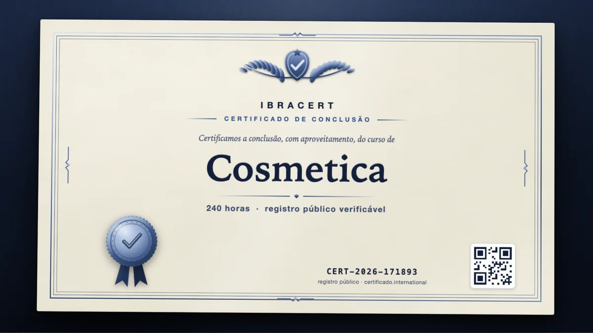 Capa do curso Cosmetica