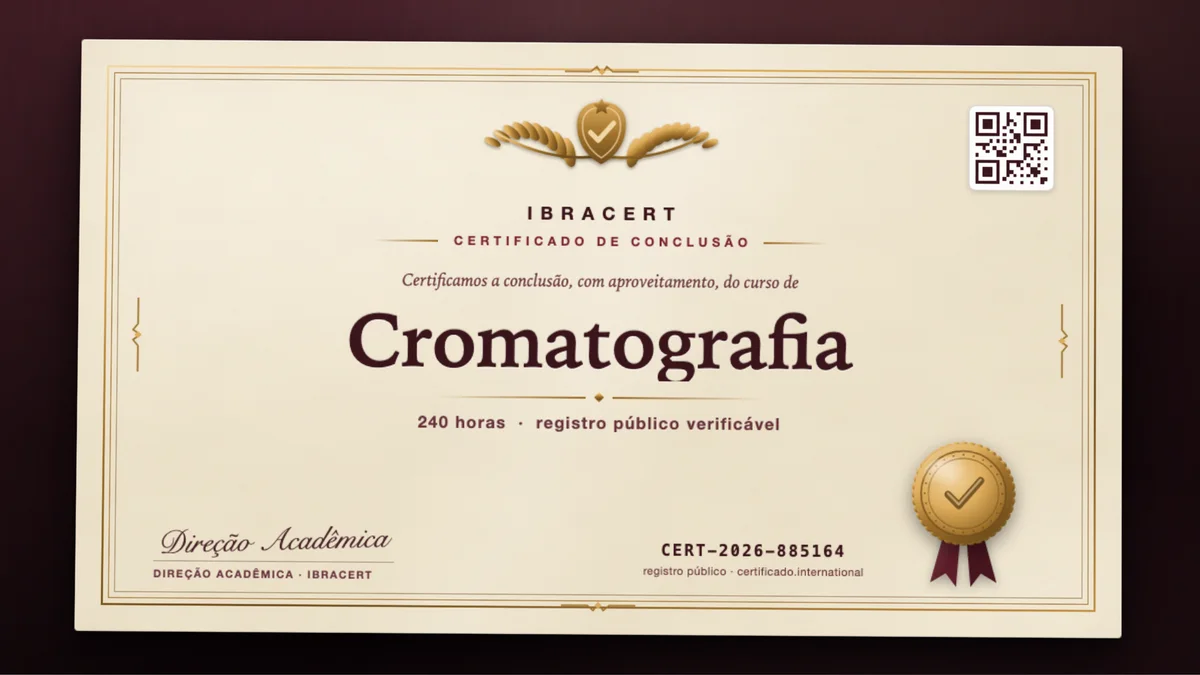 Capa do curso Cromatografia