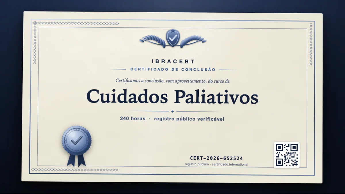 Capa do curso Cuidados Paliativos