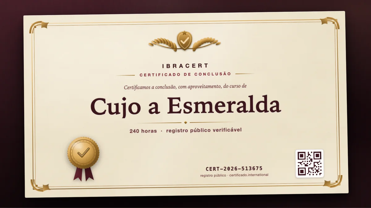 Capa do curso Cujo a Esmeralda