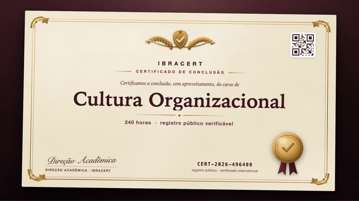 Capa do curso Cultura Organizacional
