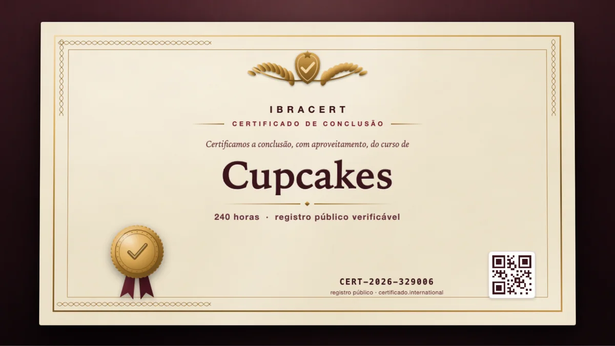 Capa do curso Cupcakes